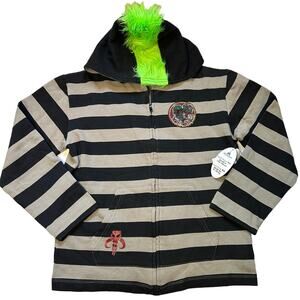 NWT Disney Parks Star Wars Boba Fett Mohawk Hoodie Coat Jacket 10-12Y